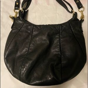 Opelle black leather vintage baby ballet